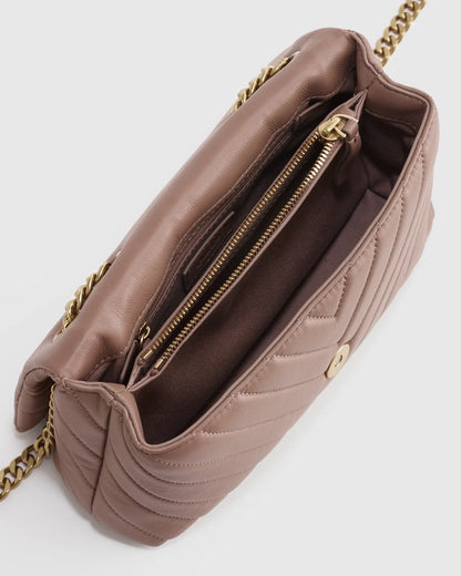 Italian Leather Quilted Convertible Crossbody - US 2909
