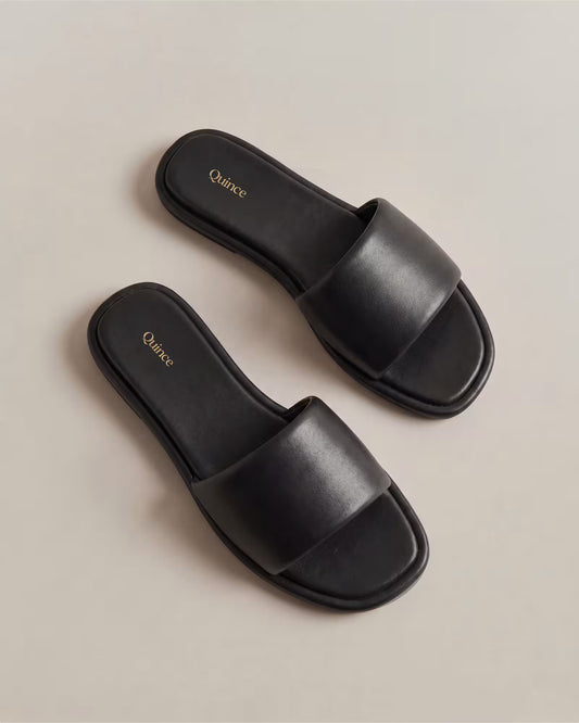 Italian Leather Slide Sandal - US 8461