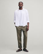 100% European Linen Relaxed Long Sleeve Shirt - US 1319