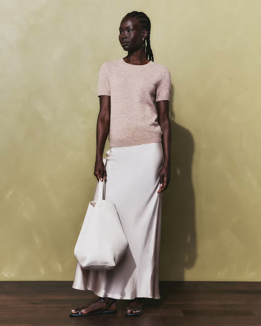 100% Washable Silk Maxi Skirt - US 0860