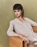 Lightweight Cotton Cashmere Cardigan - US 6861