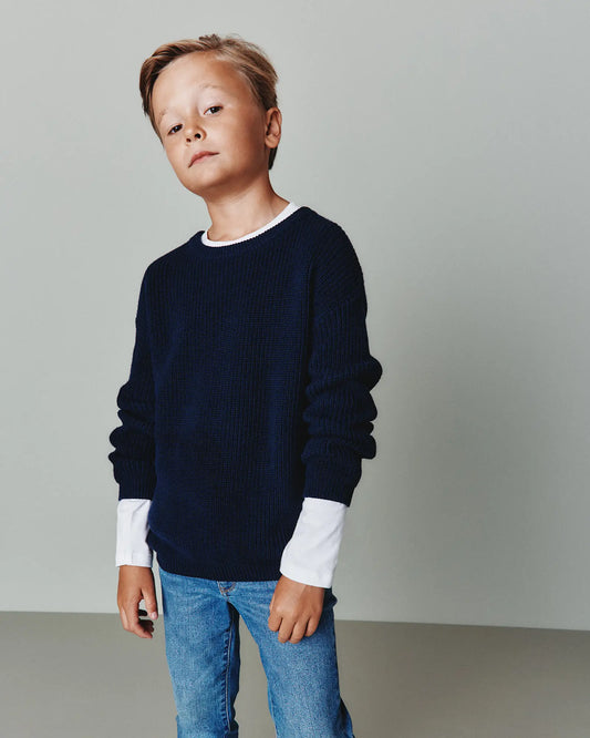 100% Organic Cotton Fisherman Tunic Sweater - US 3020