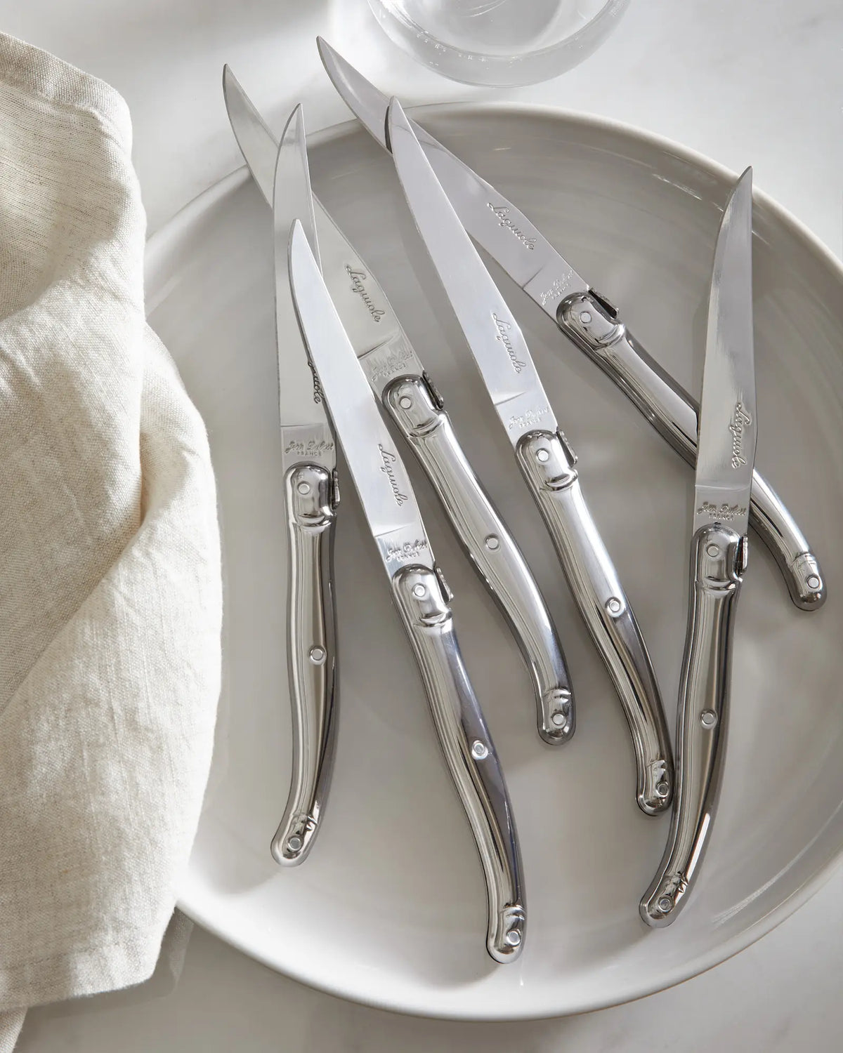 Jean Dubost Laguiole Stainless Steel Steak Knives (Set of 6) - US 5709