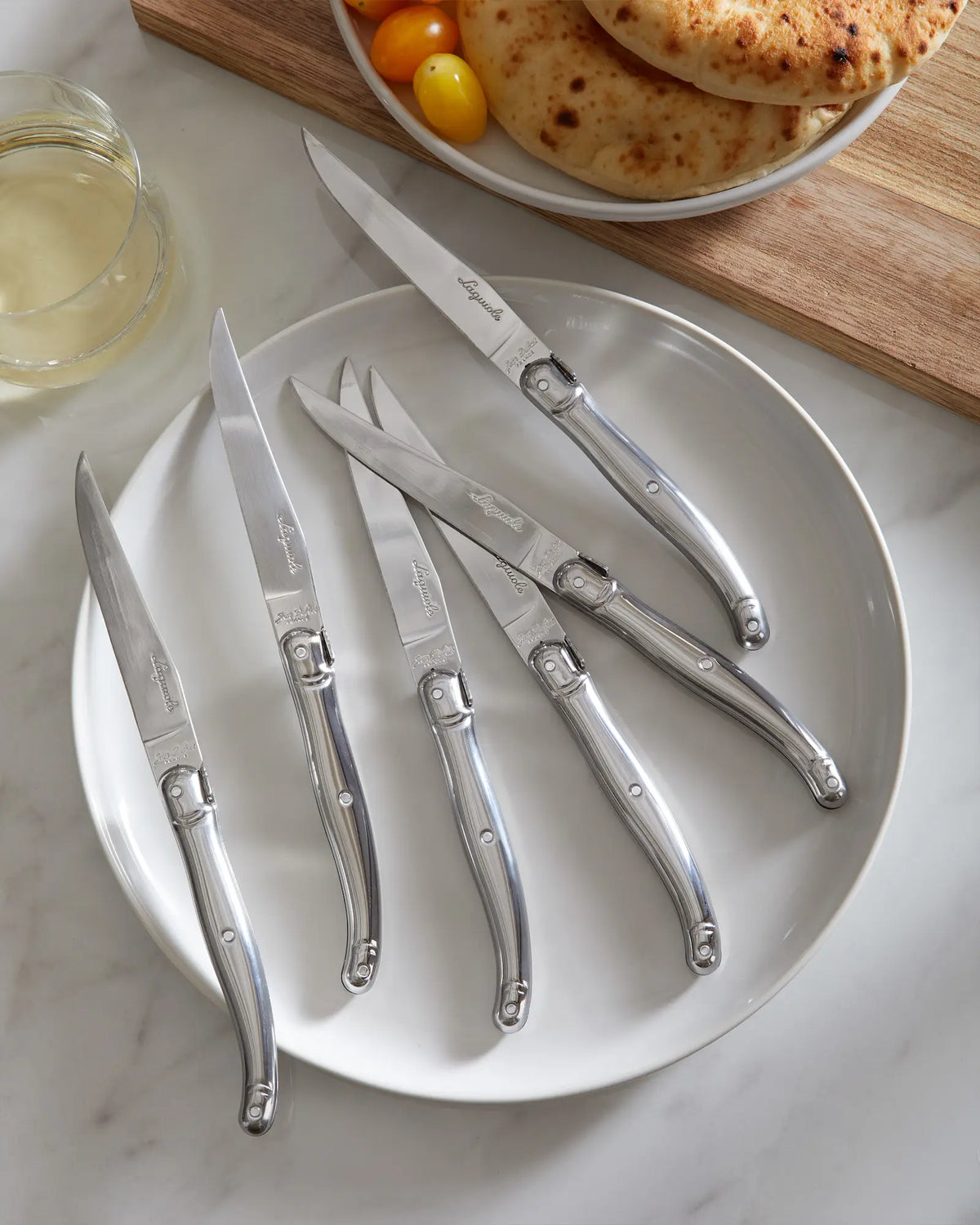 Jean Dubost Laguiole Stainless Steel Steak Knives (Set of 6) - US 5709