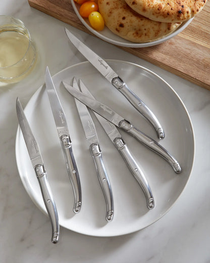 Jean Dubost Laguiole Stainless Steel Steak Knives (Set of 6) - US 5709