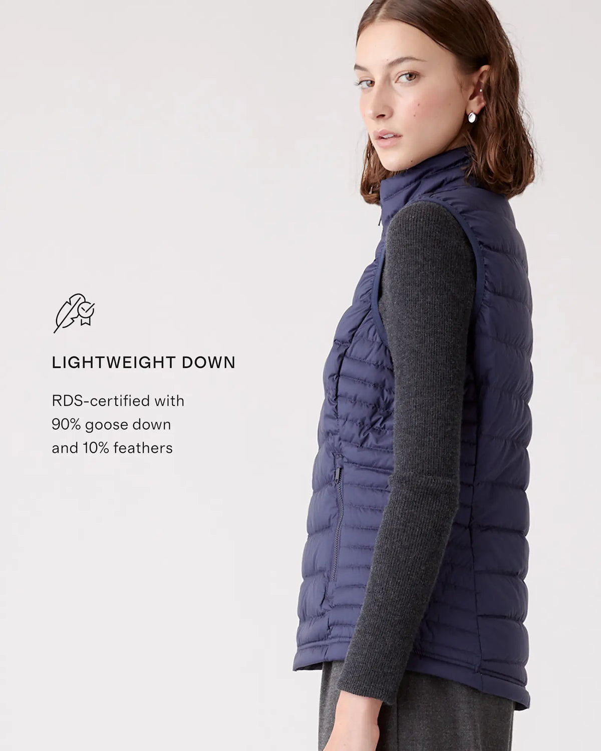 Lightweight Down Packable Puffer Vest - US 3582