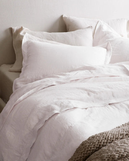 European Linen Double Flange Deluxe Bedding Bundle - US 3336