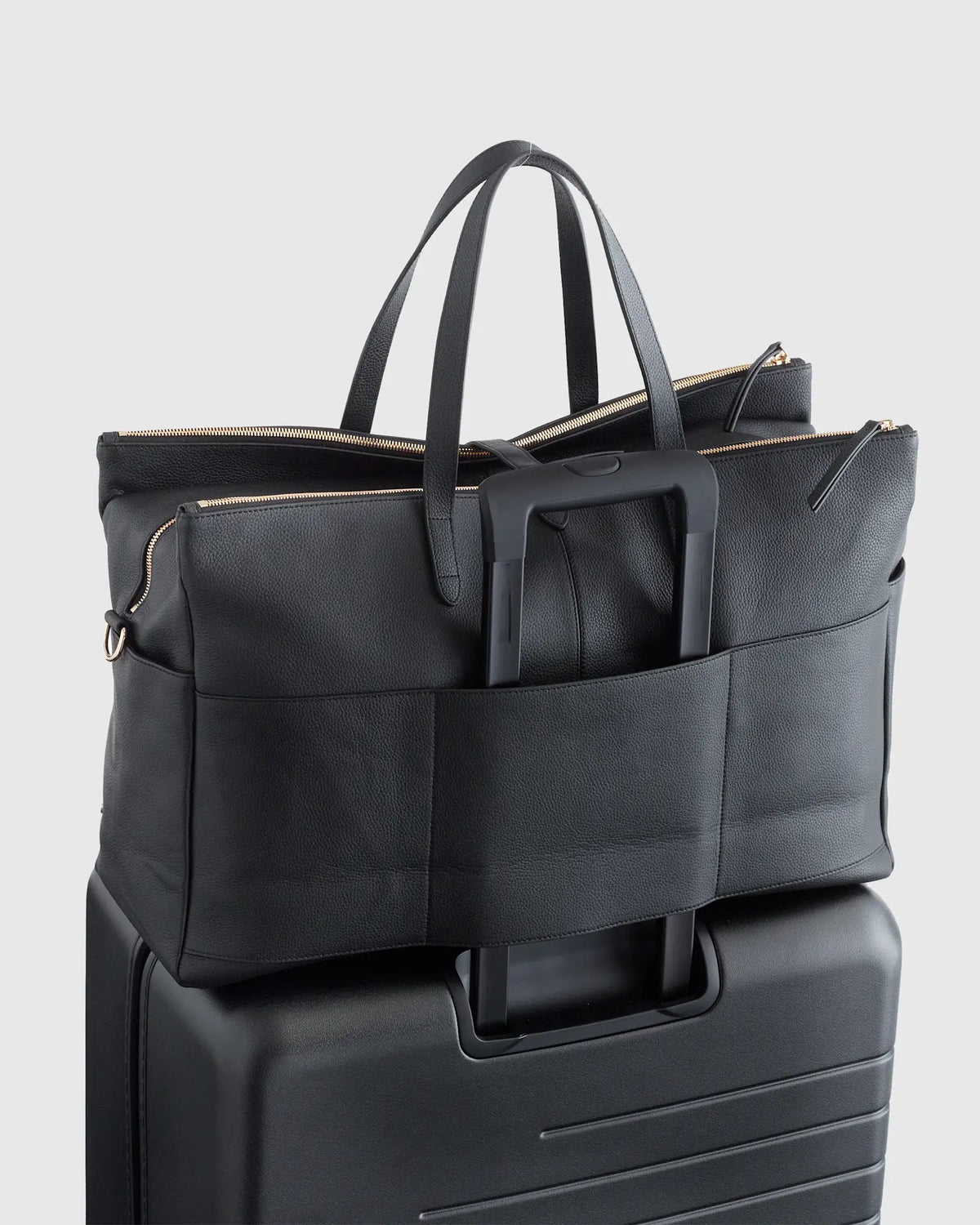 Italian Leather Triple Compartment Weekender - US 2046