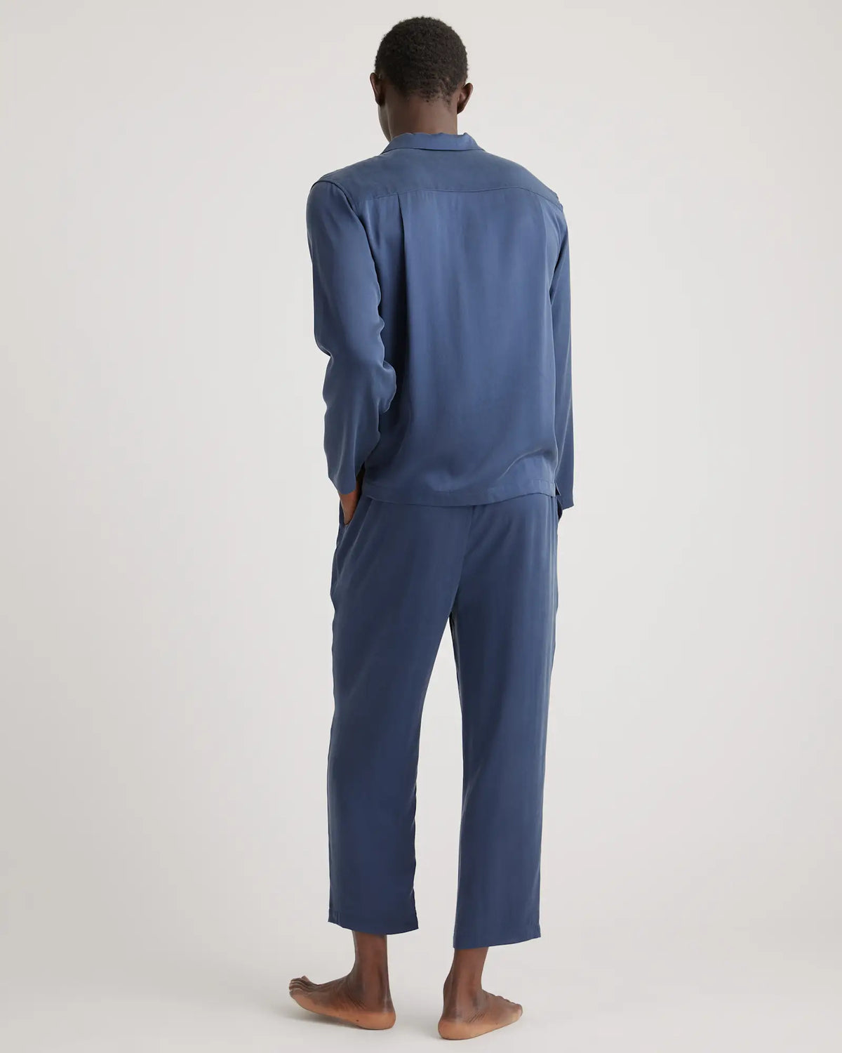 100% Washable Silk Button Down Pant Set - US 7101
