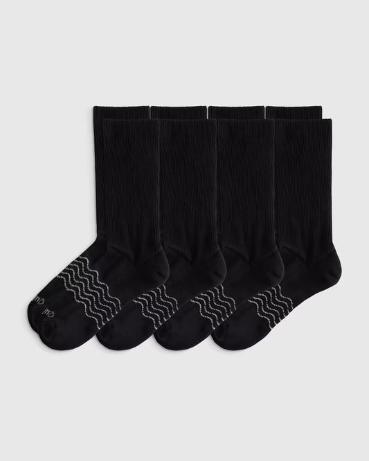 Everyday Cotton Targeted Stretch Crew Socks (4-Pack) - US 4394