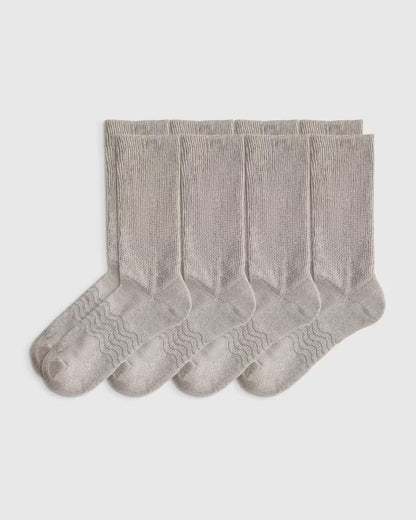 Everyday Cotton Targeted Stretch Crew Socks (4-Pack) - US 1562