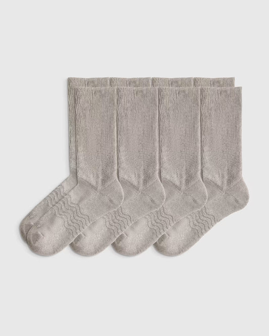 Everyday Cotton Targeted Stretch Crew Socks (4-Pack) - US 1562