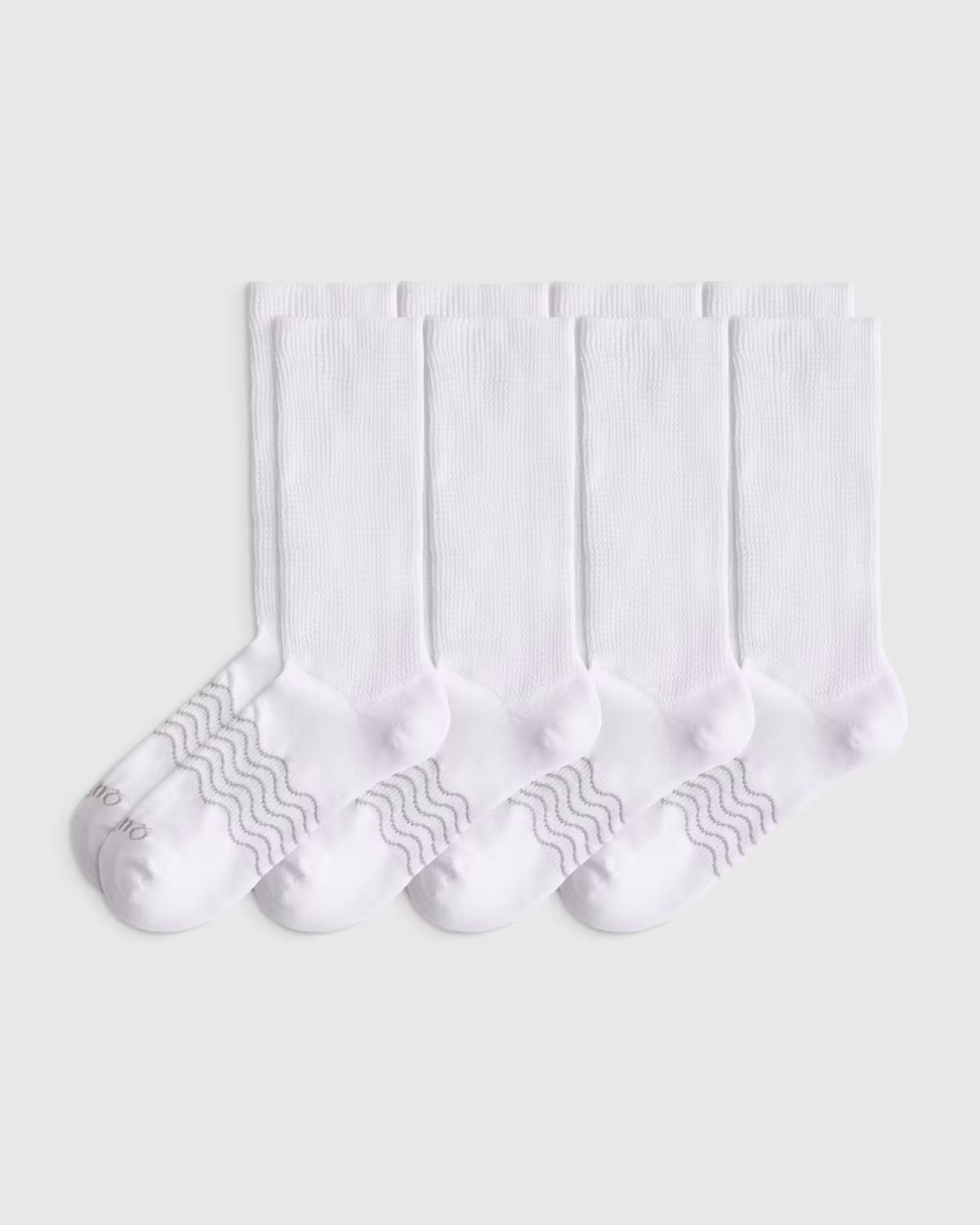 Everyday Cotton Targeted Stretch Crew Socks (4-Pack) - US 8025