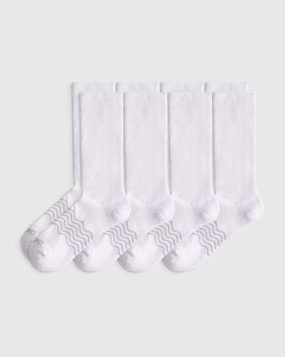 Everyday Cotton Targeted Stretch Crew Socks (4-Pack) - US 8025
