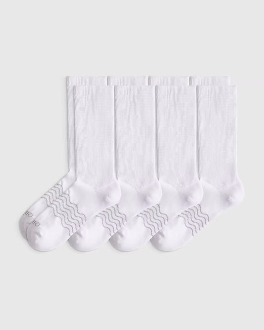 Everyday Cotton Targeted Stretch Crew Socks (4-Pack) - US 8025