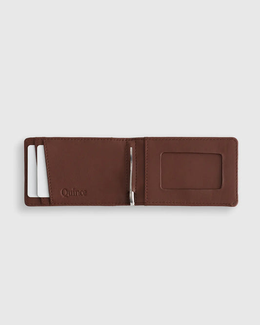 Italian Leather Money-Clip Wallet - US 9424