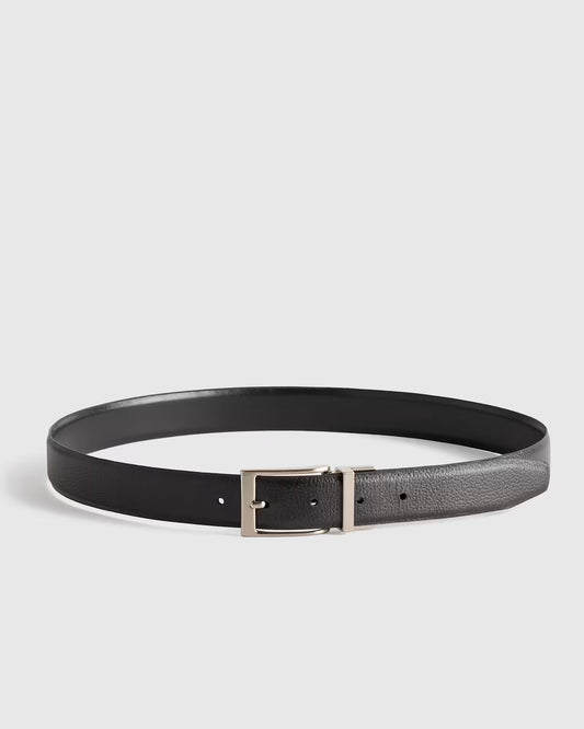 Owen Calfskin Leather Reversible Dress Belt - US 0881