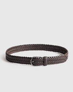 Jack Italian Leather Woven Belt - US 3562