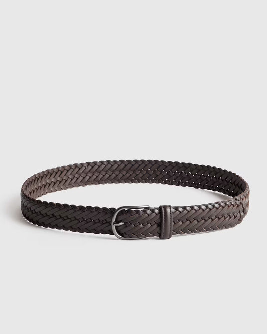 Jack Italian Leather Woven Belt - US 3562