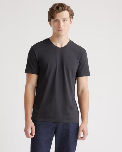 Cotton Modal V-Neck Tee - US 7196