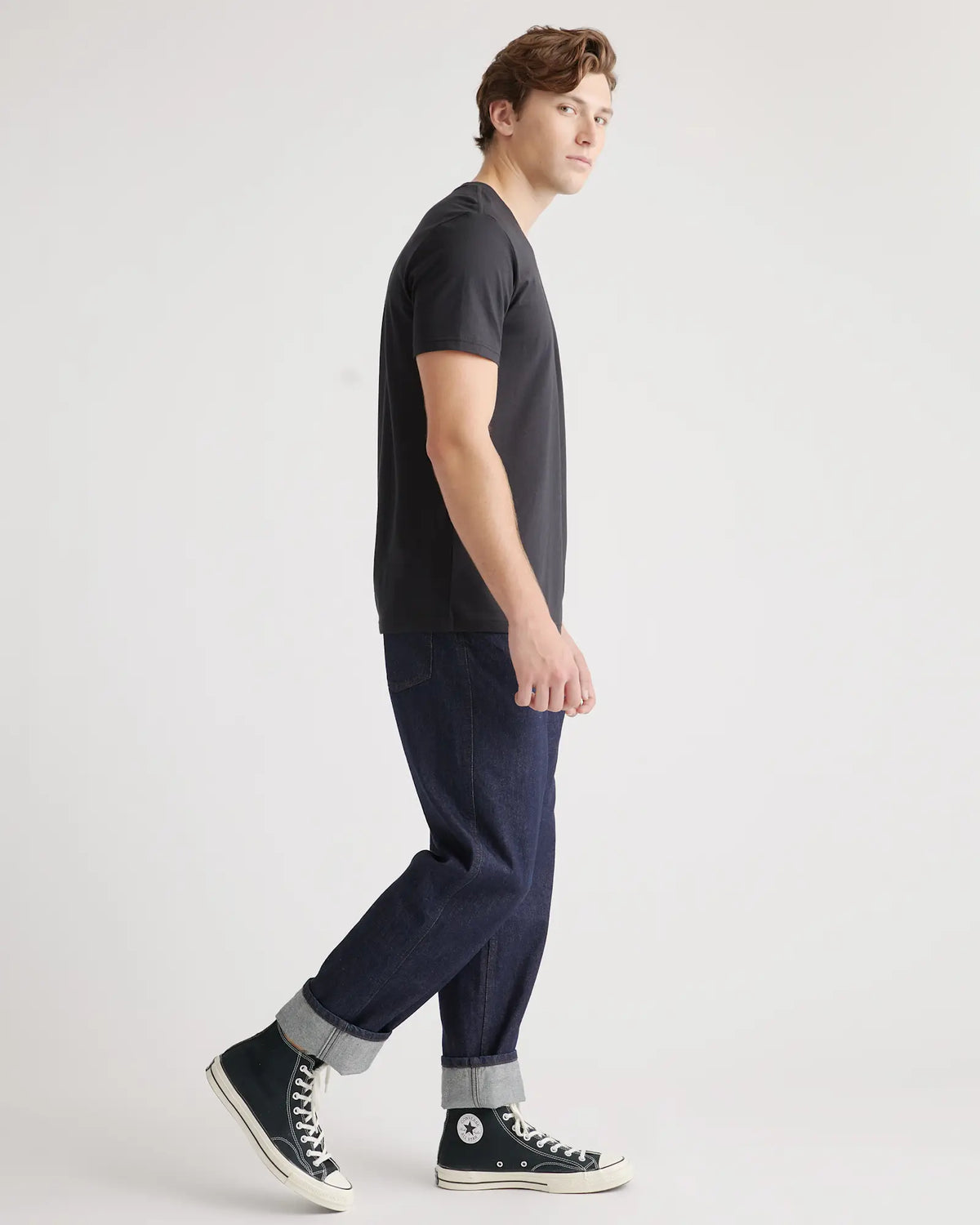 Cotton Modal V-Neck Tee - US 7196