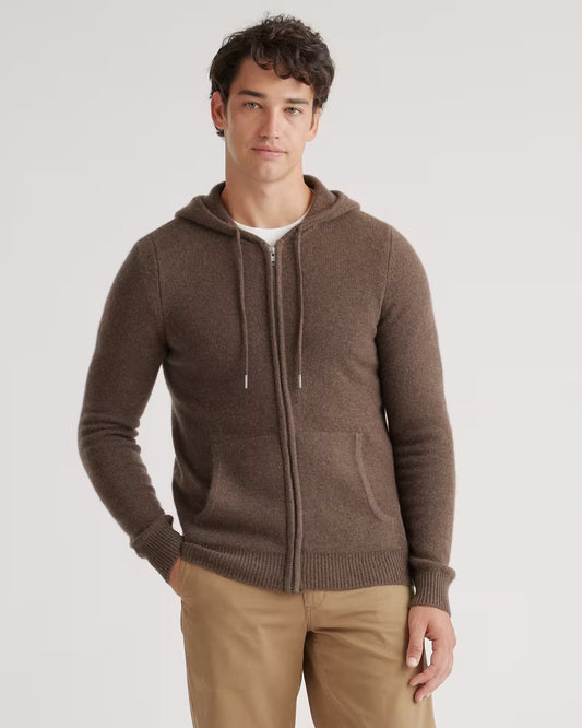 Mongolian Spring Cashmere Full-Zip Hoodie - US 7201