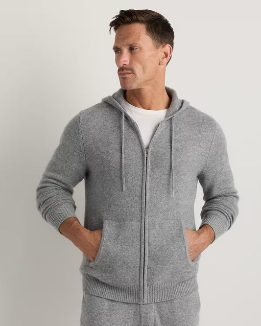 Mongolian Cashmere Full-Zip Hoodie - US 3010