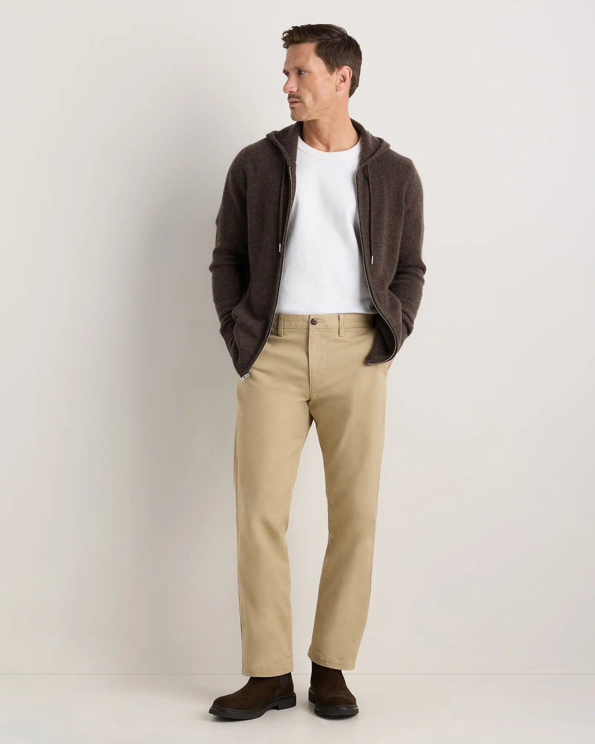Mongolian Cashmere Full-Zip Hoodie - US 2214