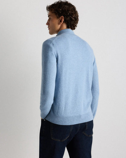 Mongolian Cashmere Quarter Zip Sweater - US 0641