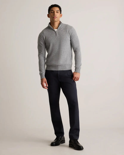 Mongolian Cashmere Quarter Zip Sweater - US 9616