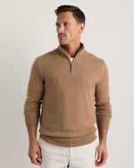 Mongolian Cashmere Quarter Zip Sweater - US 4402
