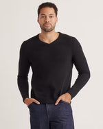 Mongolian Spring Cashmere V-Neck Sweater - US 0828
