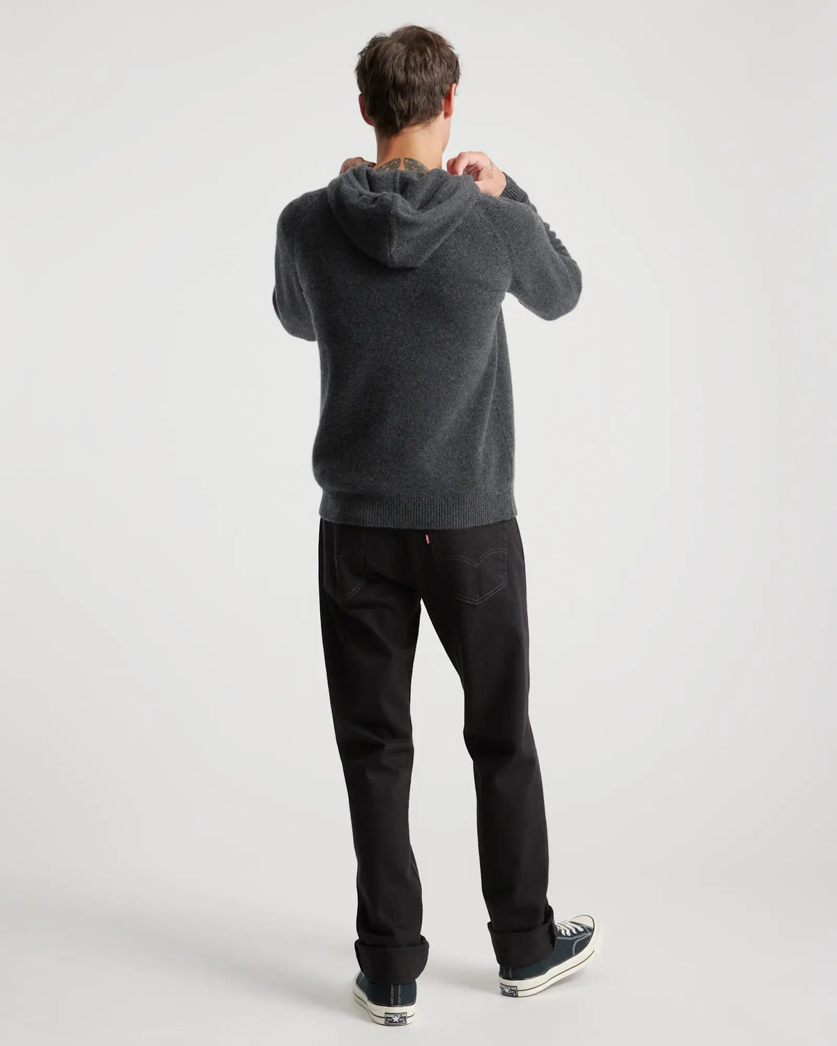 Mongolian Spring Cashmere Pullover Hoodie - US 3116