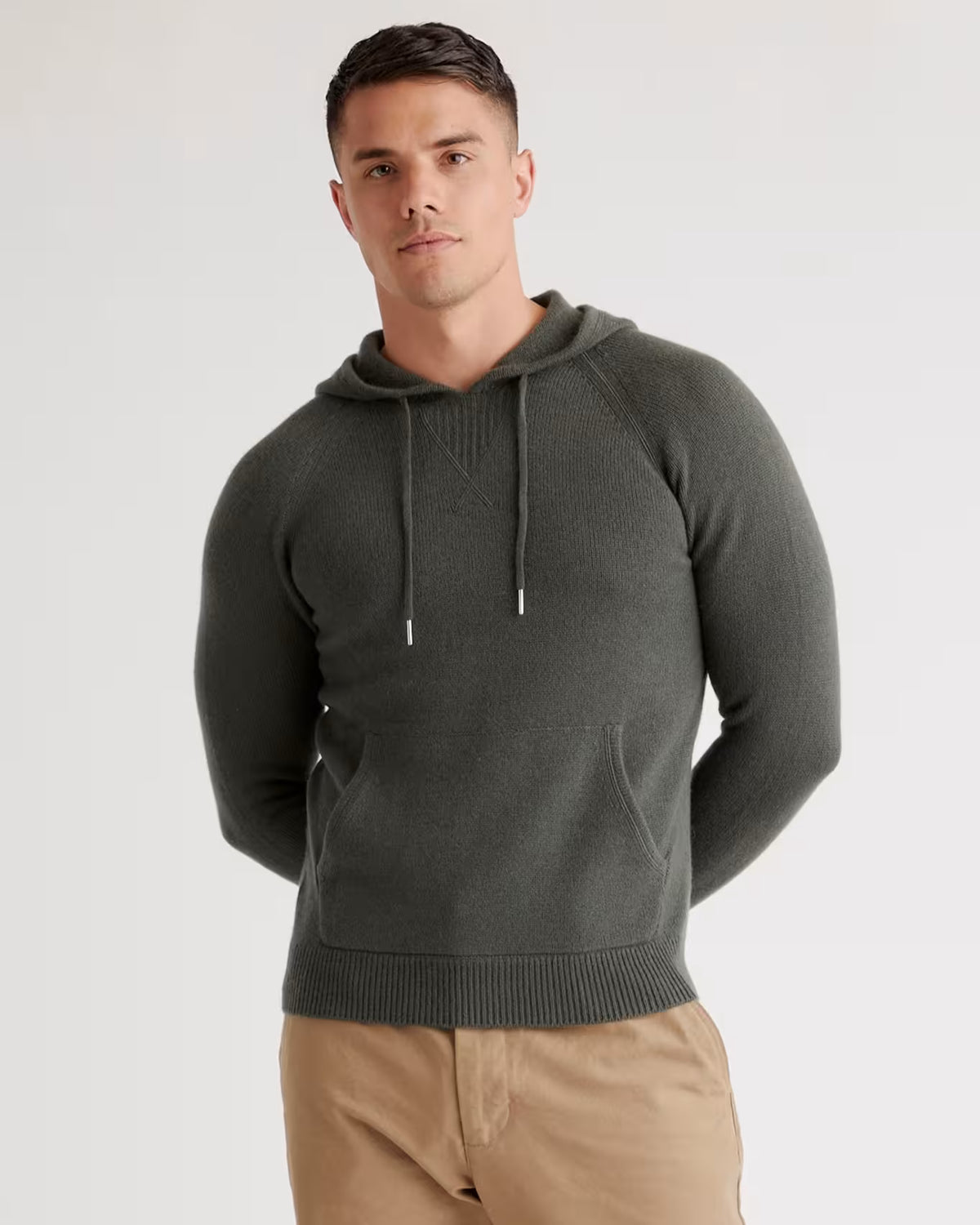 Mongolian Cashmere Pullover Hoodie - US 5454