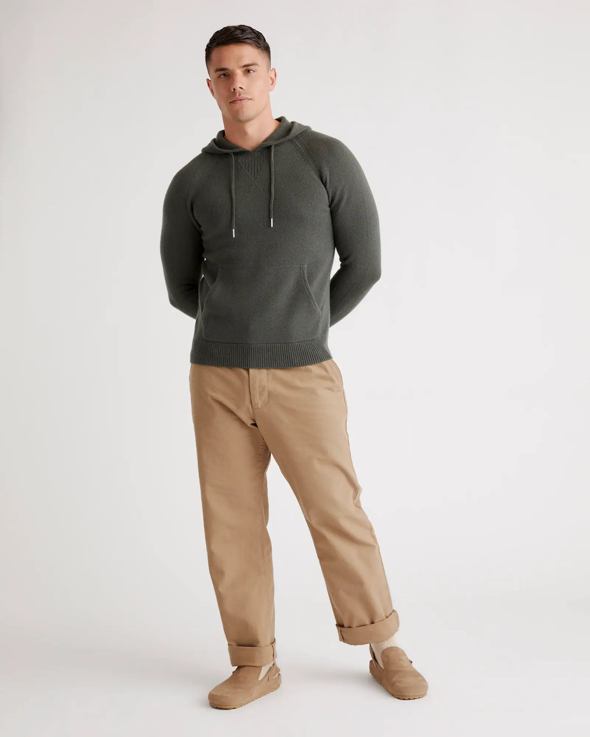 Mongolian Cashmere Pullover Hoodie - US 5454