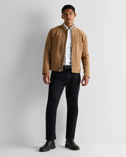 100% Suede Café Racer Jacket - US 0866