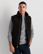 100% Suede Puffer Vest - US 4141