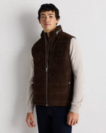 100% Suede Puffer Vest - US 7176