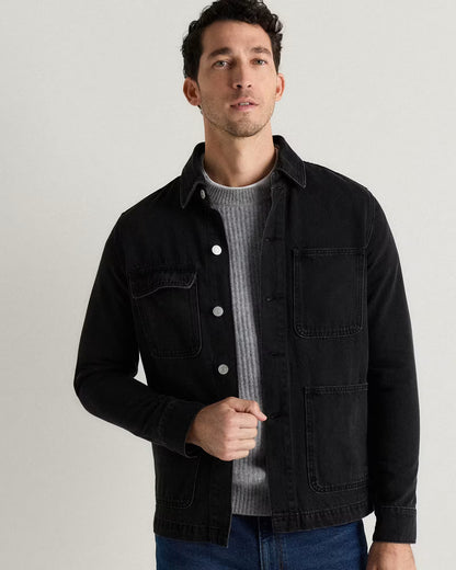 100% Organic Cotton Denim Chore Jacket - US 5665