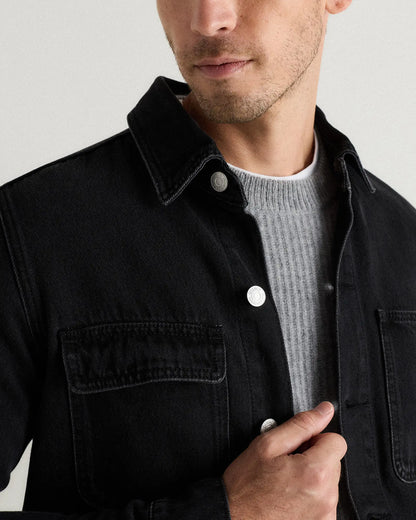 100% Organic Cotton Denim Chore Jacket - US 5665