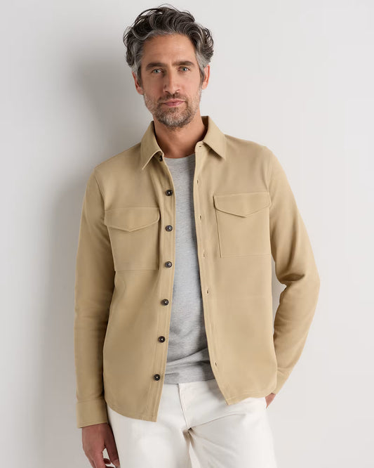 Cotton Pique Knit Overshirt - US 1647