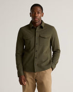 Cotton Pique Knit Overshirt - US 7933