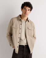 Cotton Pique Knit Overshirt - US 5798