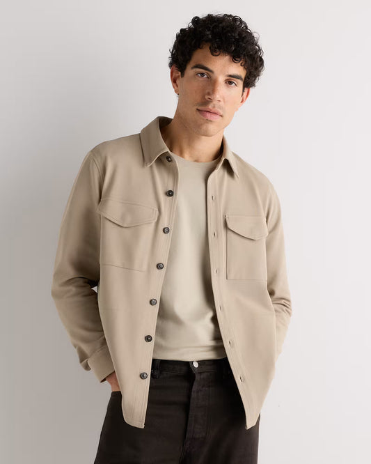 Cotton Pique Knit Overshirt - US 5798