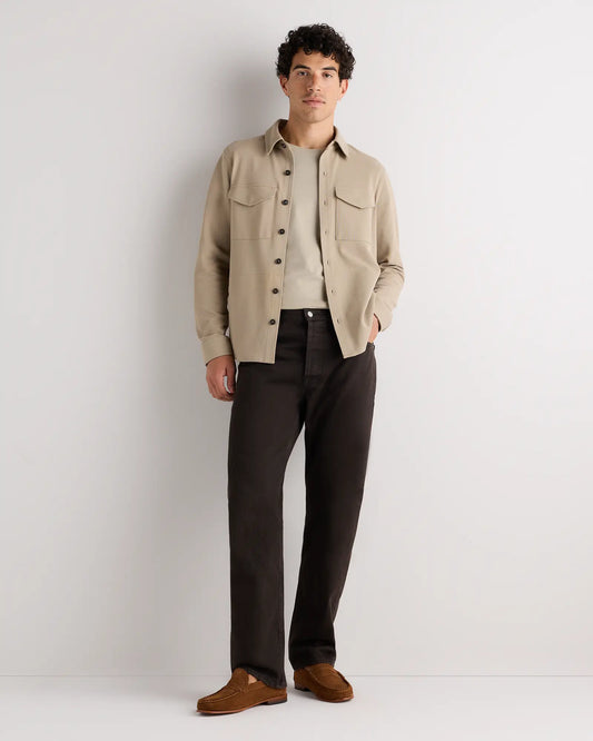 Cotton Pique Knit Overshirt - US 5798