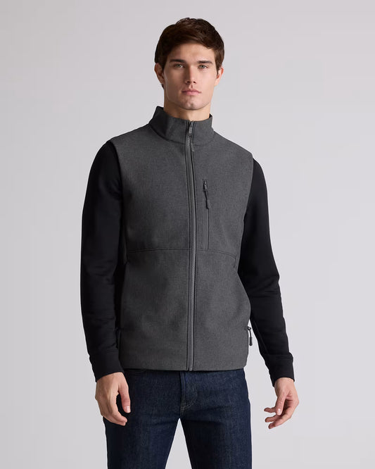 Softshell Fleece-Lined Full-Zip Vest - US 0514