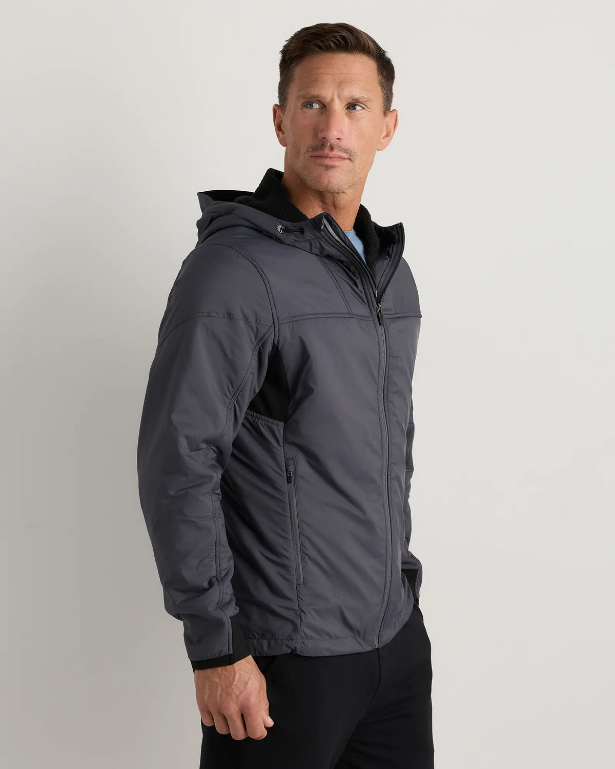 Weather Proof Fleece-Lined Hooded Jacket - US 5041
