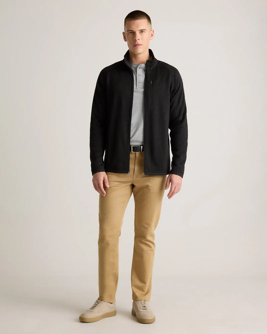 Sweater-Knit Fleece Full-Zip Jacket - US 8822