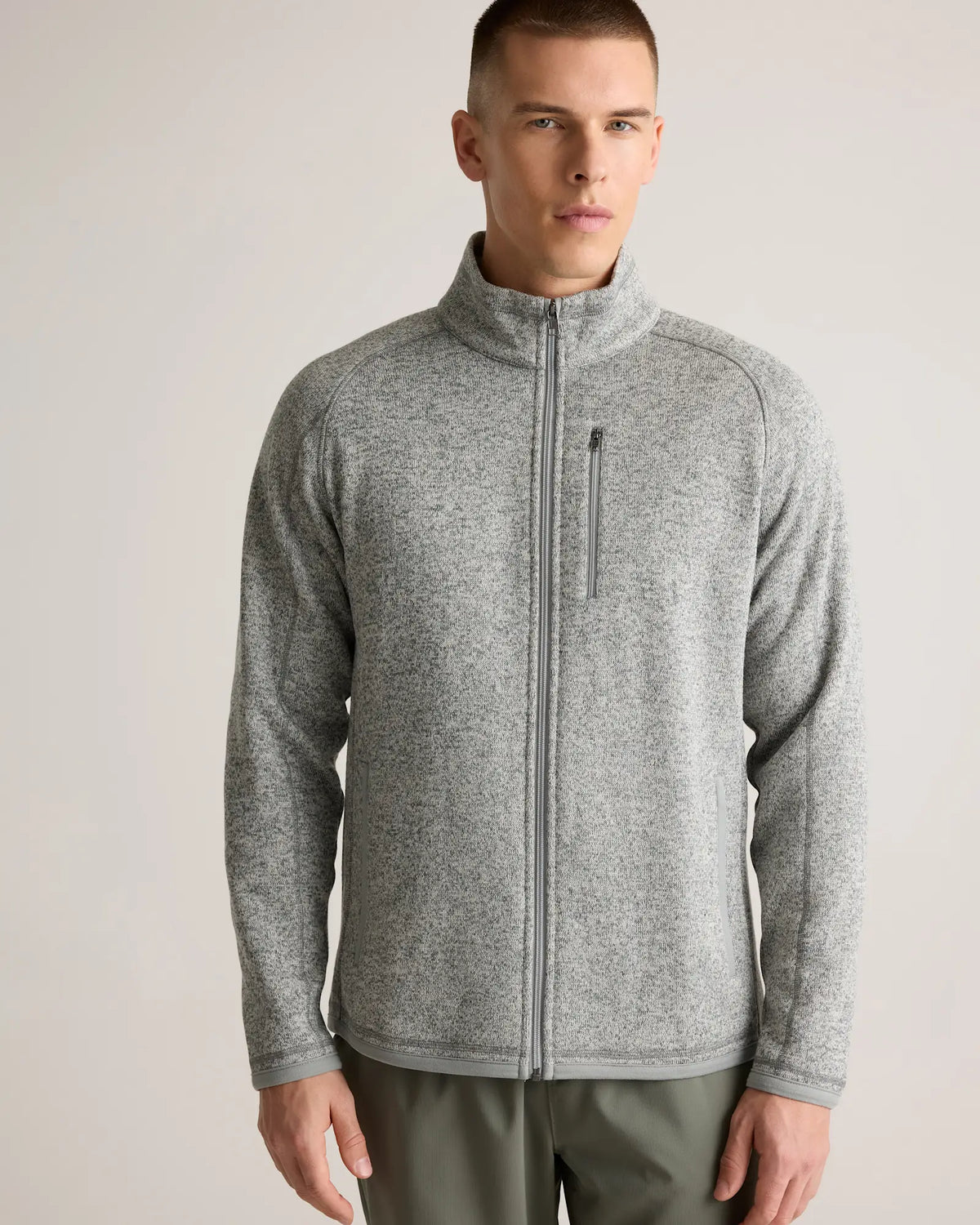 Sweater-Knit Fleece Full-Zip Jacket - US 5964
