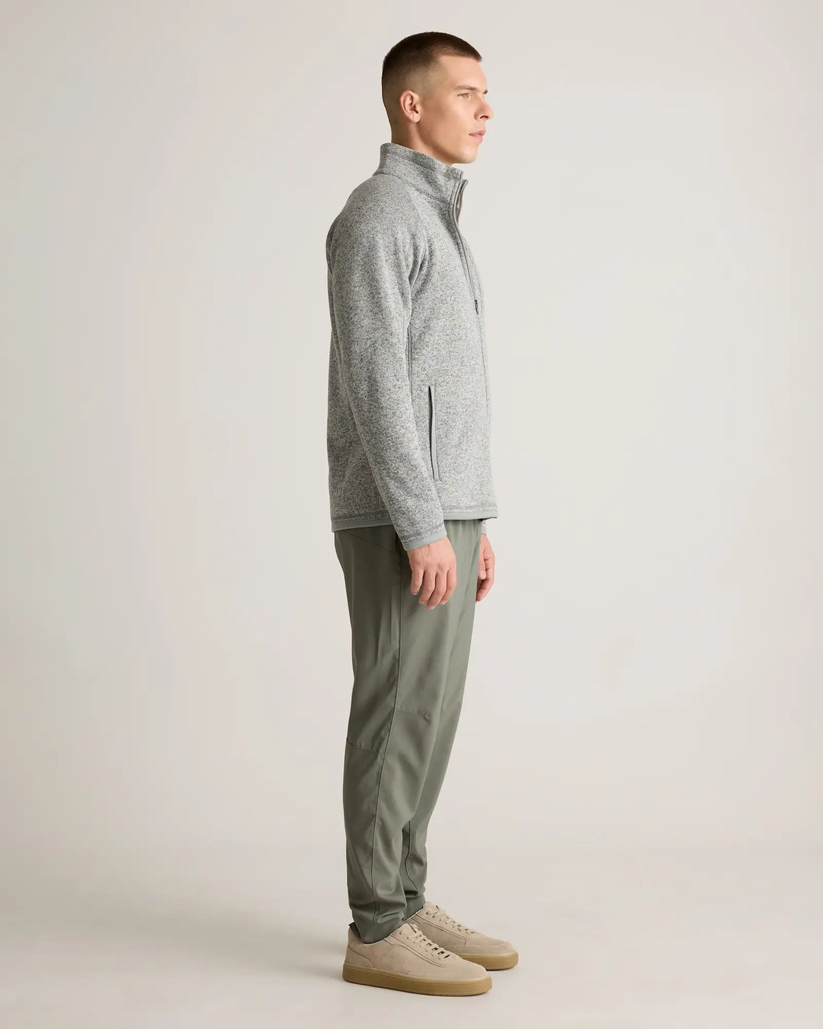 Sweater-Knit Fleece Full-Zip Jacket - US 5964